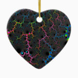 Veins - Fractal Art Ceramic Ornament
