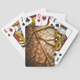 Veins of Autumn Poker Cards