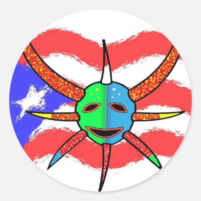 vejigante mask Sticker (Front)