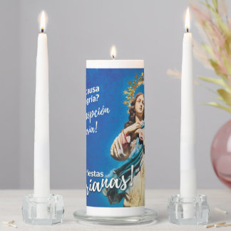 Veladora/Purisima/Maria - Nicaragua - Sublimanic Unity Candle Set