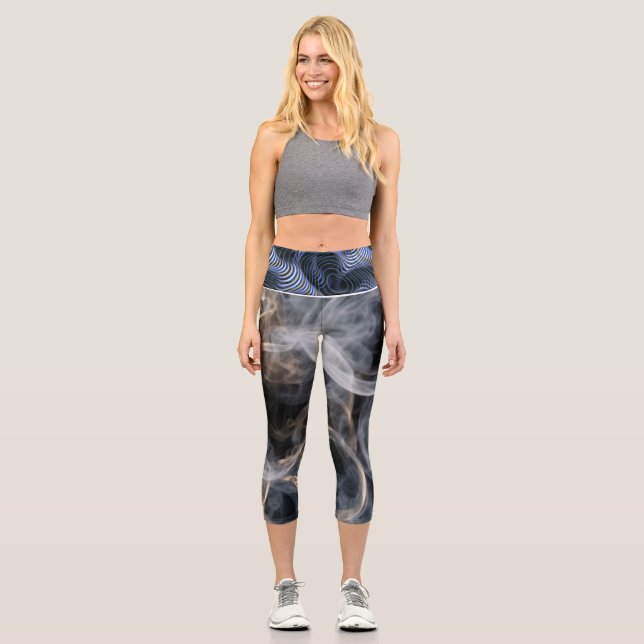 Velantra – Sleek & Supportive High-Waist Capris (Front)