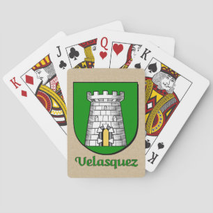 Velasquez Heraldic Shield Poker Cards