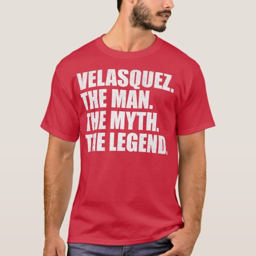 VelasquezVelasquez Family name Velasquez last Name T_Shirt