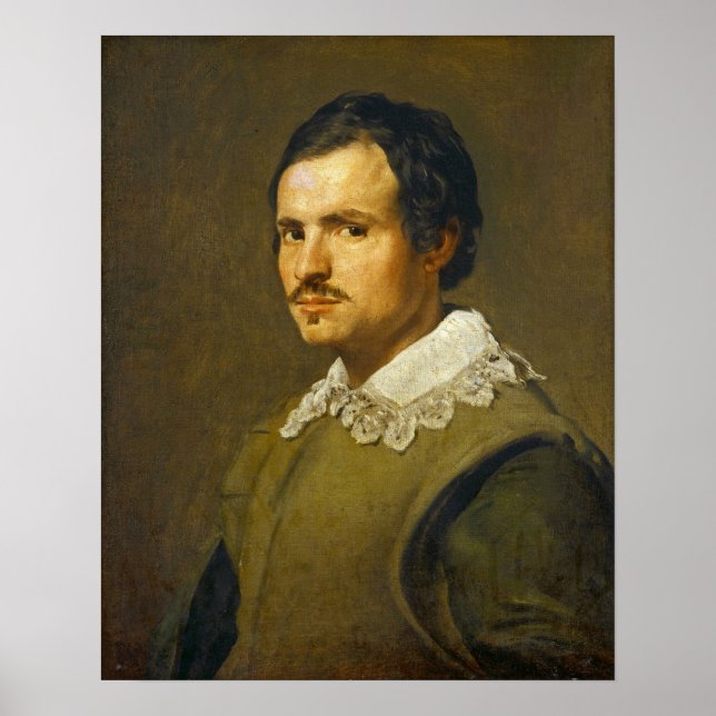 Velázquez - A Young Man 1650 Poster (Front)