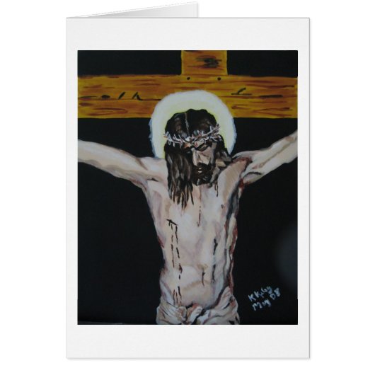 Velazquez Crucifixion study card (Front)
