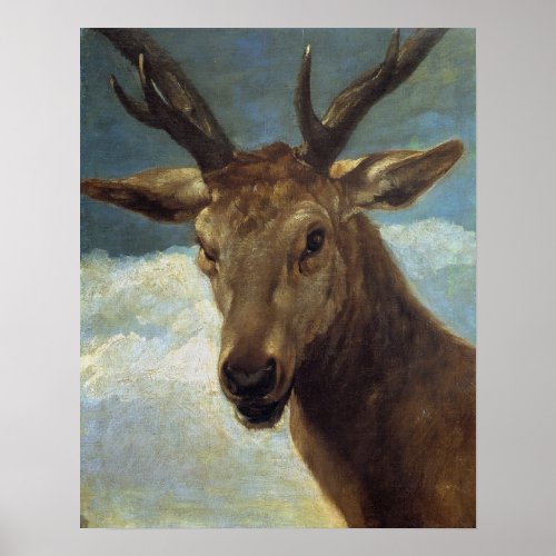 Velzquez _ Head Of Roe Deer 1634 Poster