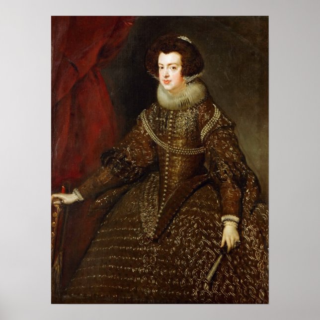 Velázquez - Isabel De Bourbon Spain Portugal Queen Poster (Front)