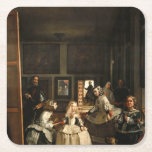 Velazquez - Las Meninas 1656 Square Paper Coaster at Zazzle