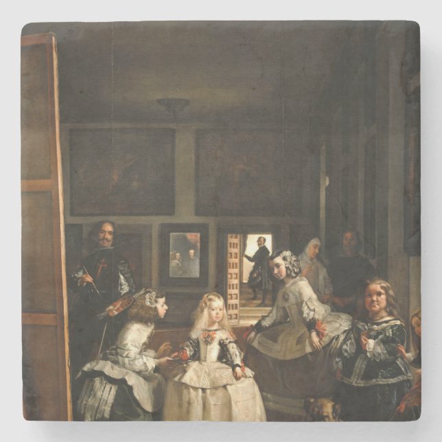 VELAZQUEZ - Las Meninas 1656 Stone Coaster (Front)