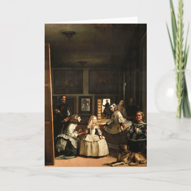 Velazquez Las Meninas Greeting Card (Front)