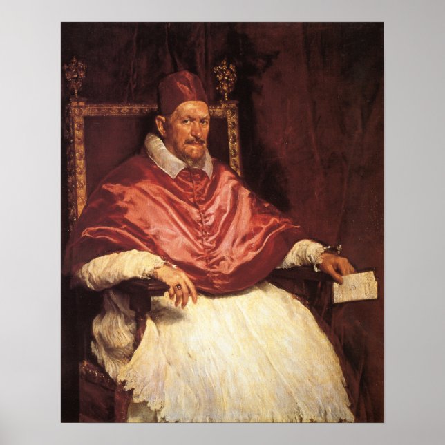 Velázquez - Portrait Of Pope Innocent X 1650 Poster (Front)