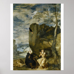 Velázquez - Saint Anthony First Hermit Paul Of The Poster