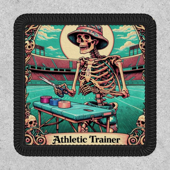 VELCRO PATCH: Athletic Trainer Tarot Card Patch (Front)