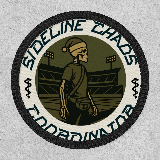 VELCRO PATCH: Holiday Chaos Athletic Trainer Patch (Front)