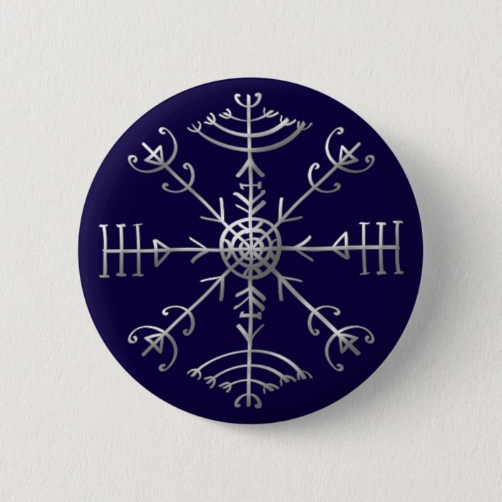 Veldismagn, Iceland, Protection, Rune, Magic Button | Zazzle.com