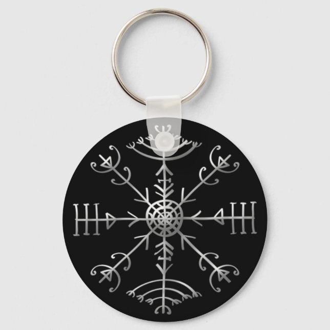 Veldismagn, Iceland, Protection, Rune, Magic Keychain (Front)