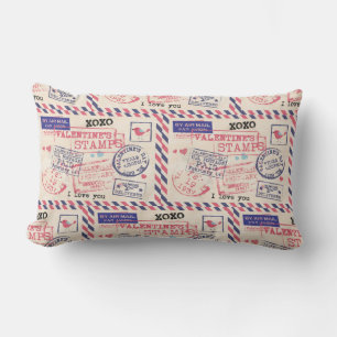 Velentine's Postage Lumbar Pillow