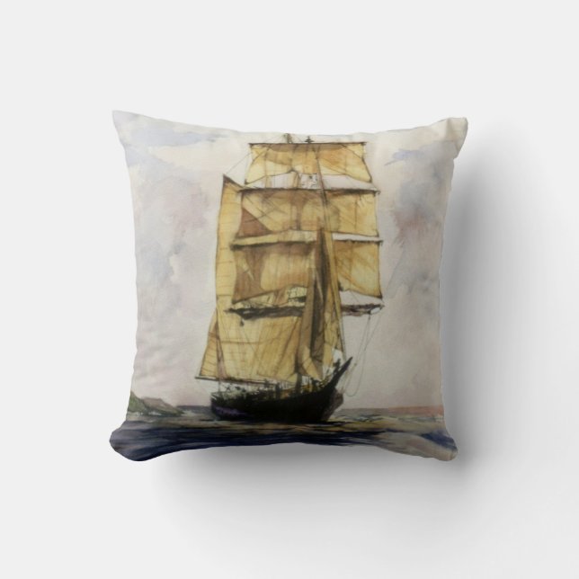 Velero Throw Pillow (Front)