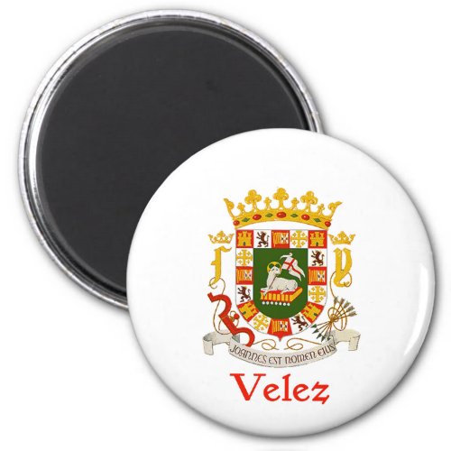 Velez Shield of Puerto Rico Magnet