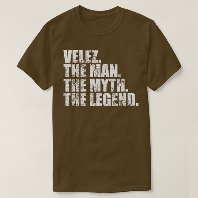 VelezVelez Family name Velez last Name Velez Surna T-Shirt (Design Front)