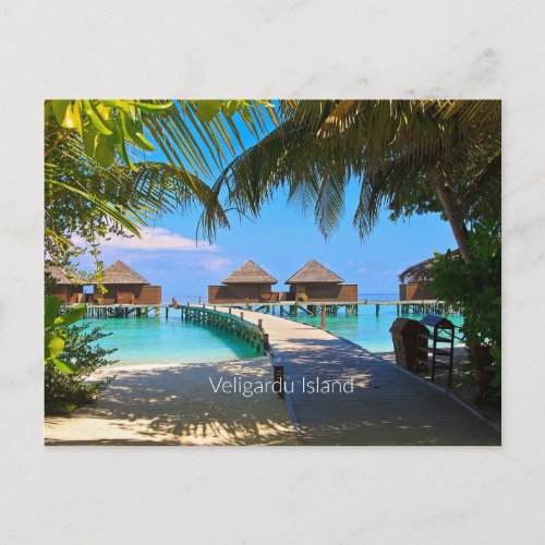 Veligardu Island Maldives Postcard