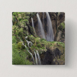 Veliki Slap (Waterfall) Plitvice Lakes National Pinback Button