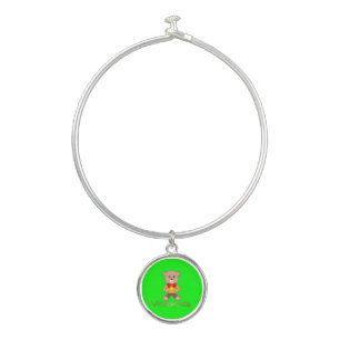 Velkommen Bear Apple Green Welcome   Bangle Bracelet