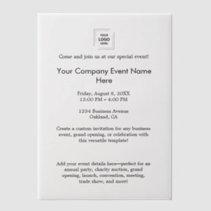 Vellum Corporate Event Branding Design Invitations