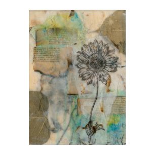 Vellum Floral I Acrylic Print