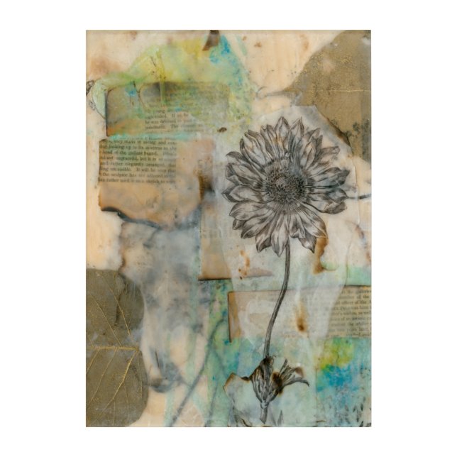 Vellum Floral I Acrylic Print (Front)