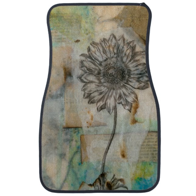 Vellum Floral I Car Mat (Front)