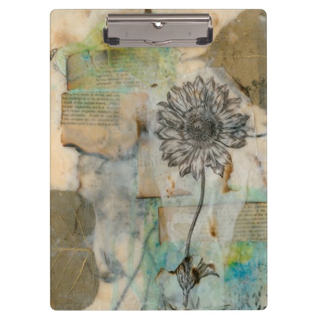 Vellum Floral I Clipboard (Front)