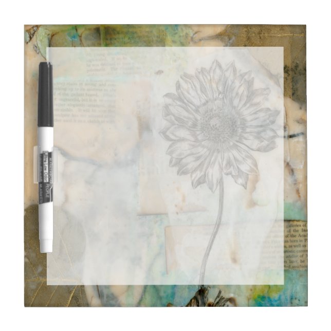 Vellum Floral I Dry-Erase Board (Front)