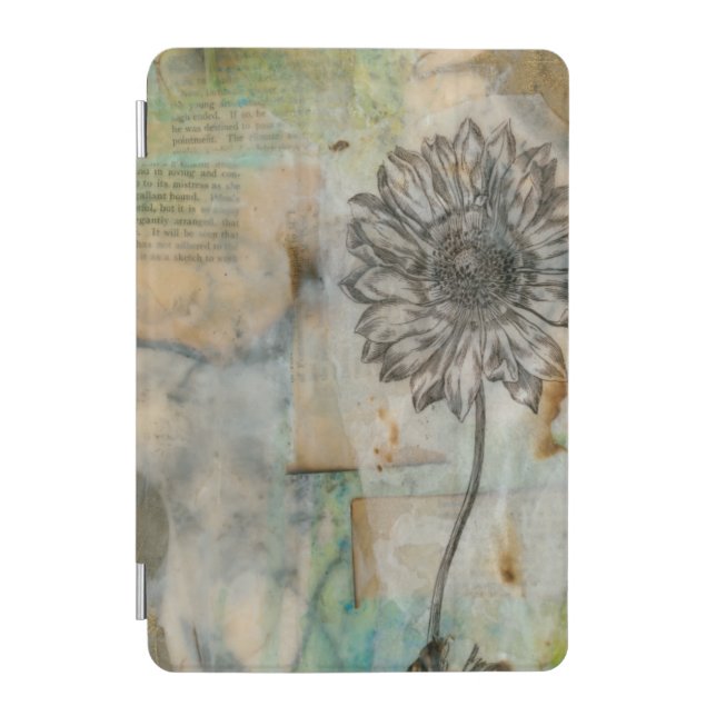Vellum Floral I iPad Mini Cover (Front)