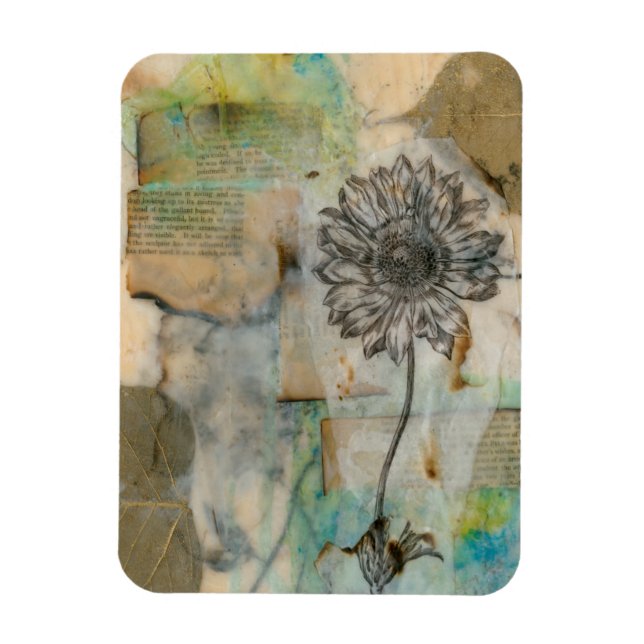 Vellum Floral I Magnet (Vertical)