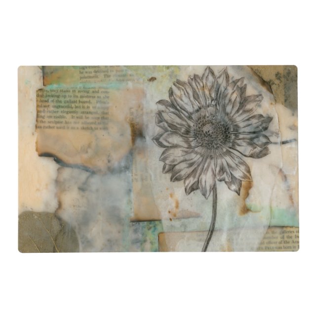 Vellum Floral I Placemat (Front)