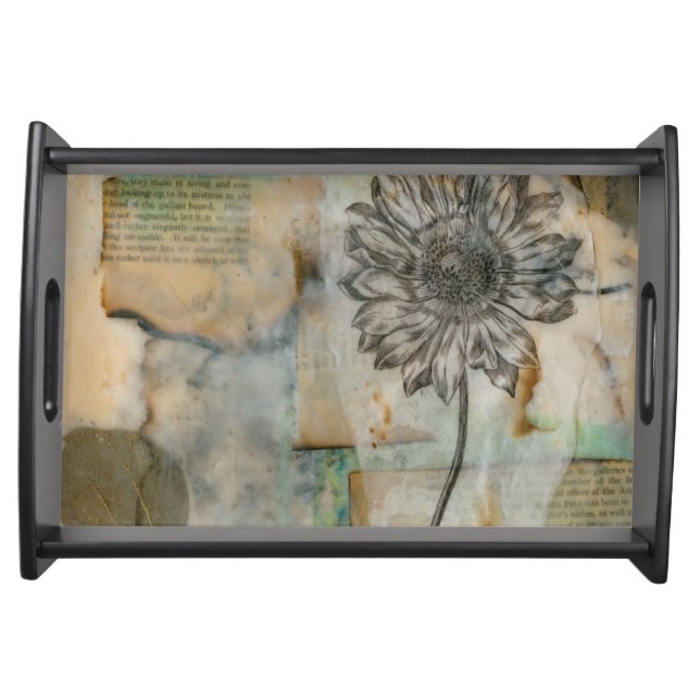 Vellum Floral I Serving Tray (Front)