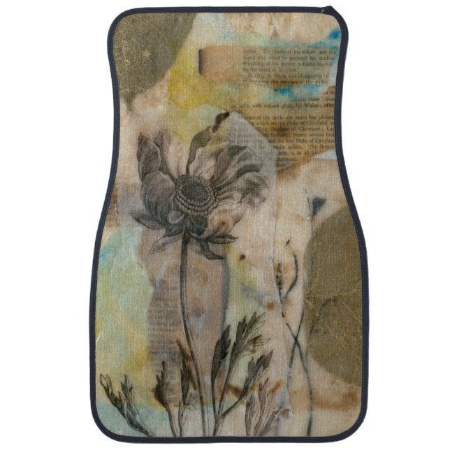 Vellum Floral II Car Mat (Front)