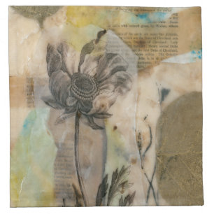 Vellum Floral II Cloth Napkin
