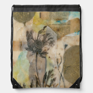 Vellum Floral II Drawstring Bag