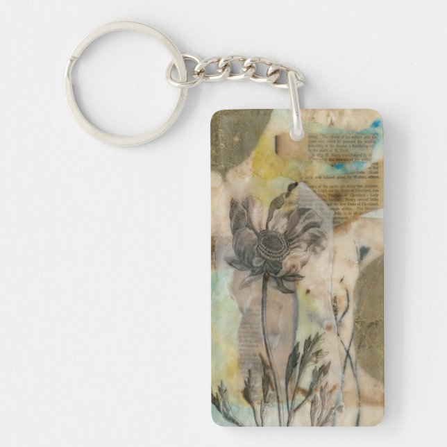 Vellum Floral II Keychain (Front)