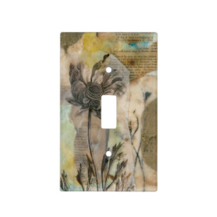 Vellum Floral II Light Switch Cover