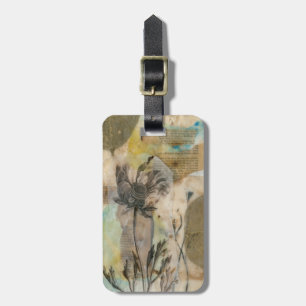 Vellum Floral II Luggage Tag