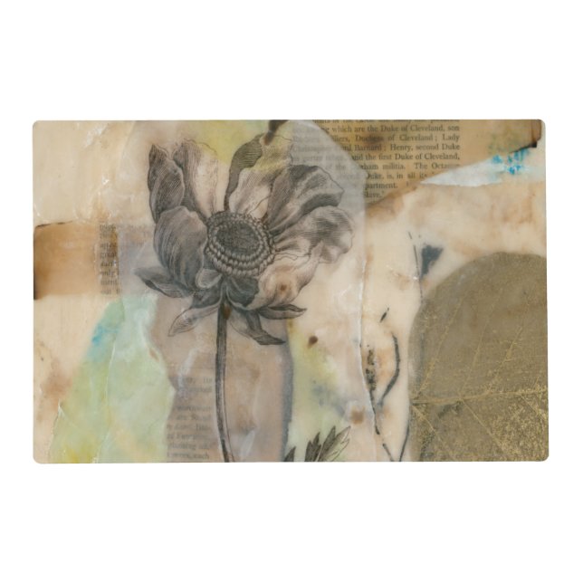 Vellum Floral II Placemat (Front)