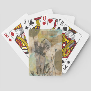Vellum Floral II Poker Cards
