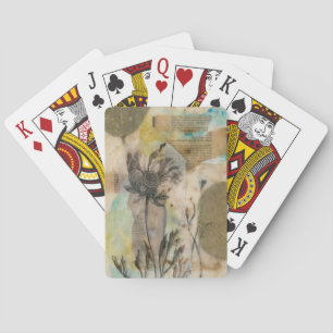 Vellum Floral II Poker Cards