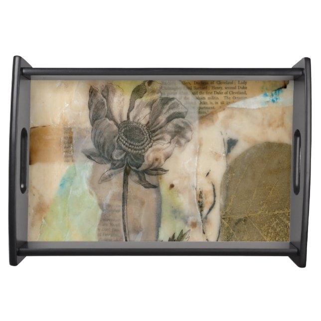 Vellum Floral II Serving Tray (Front)