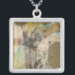 Vellum Floral II Silver Plated Necklace<br><div class="desc">Floral</div>