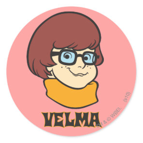 Velma Name Graphic Classic Round Sticker
