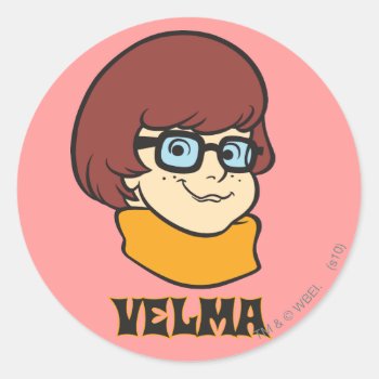 Velma Name Graphic Classic Round Sticker by scoobydoo at Zazzle